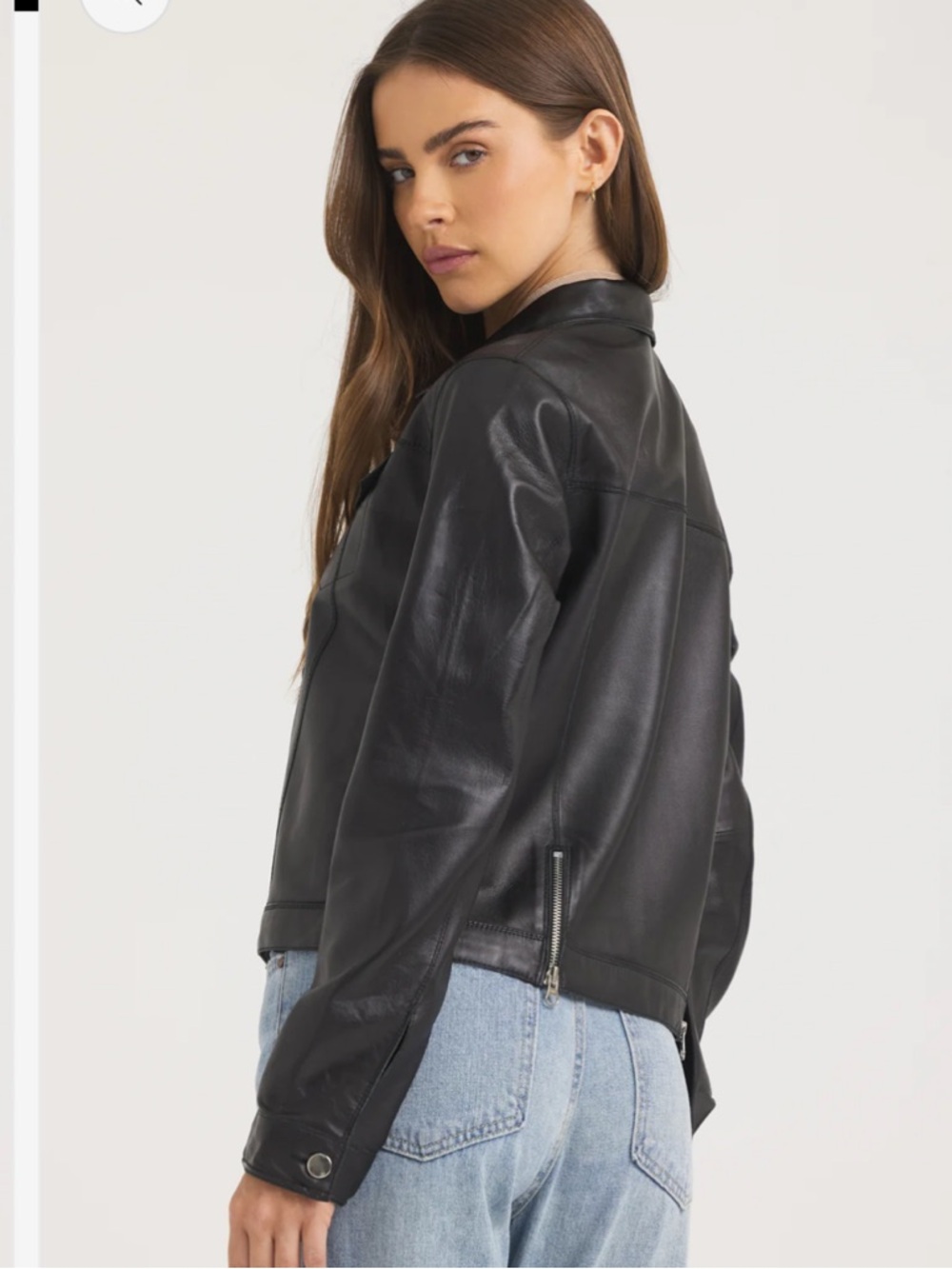 JAKETT NYC Alexa burnished leather jacket - Picture 4 of 16